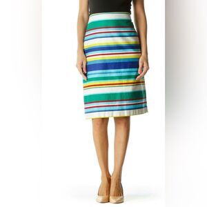 Talbots Petite Striped Pencil Skirt